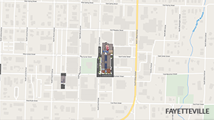 Map of University of Arkansas Campus